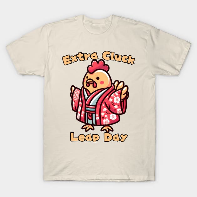 Leap day chicken T-Shirt by Japanese Fever